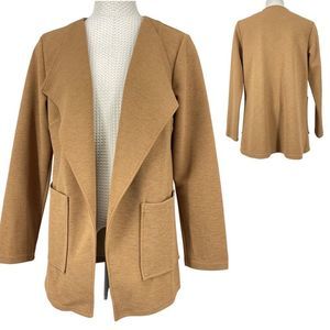 Arianna by Howard’s brown shawl collar open blazer